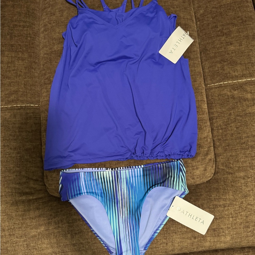 Athleta Blue Tankini Set